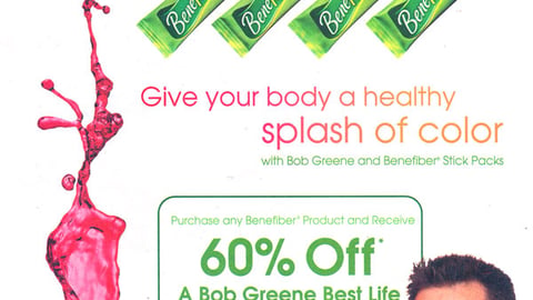 Benefiber Bob Greene BestLife Incentive FSI