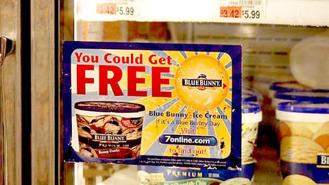 A&P 'Blue Bunny Day' Freezer Cling