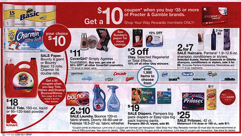 Kmart P&G Incentive Feature