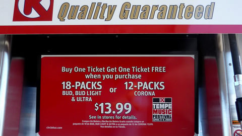 Circle K 'Tempe Music Festival' Pump Topper