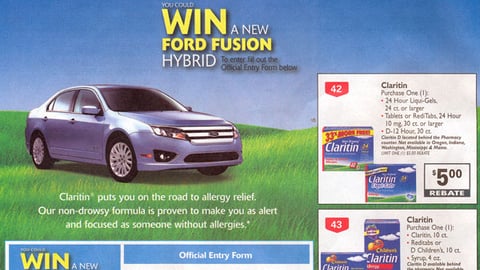 Rite Aid Claritin Sweepstakes Feature