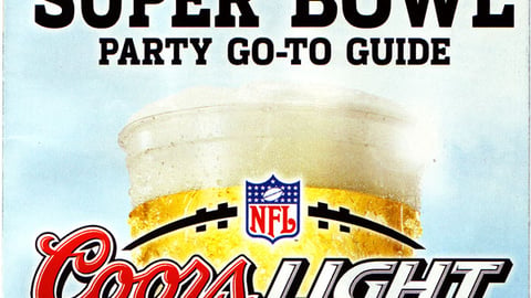Coors Light Super Bowl 'Party Go-To Guide'