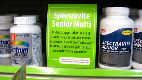 CVS Spectravite Senior Shelf Insert