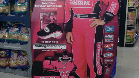 Dollar General 'On Track for a Cause' Standee