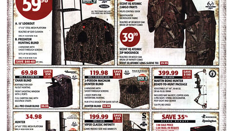 Dick's Hunting Sale Take-One