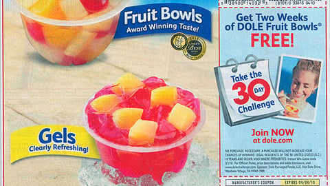 Dole '30-Day Challenge' FSI