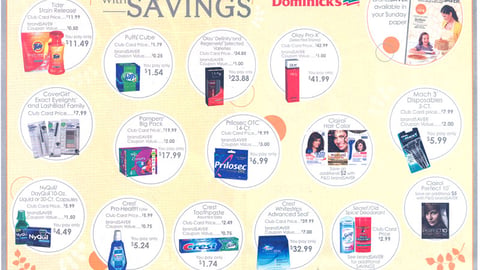 P&G Dominick's 'Celebrate with Savings' FSI