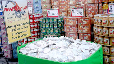 Farm Fresh 'Free Gas' Sweepstakes Entry Bin