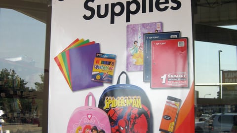Family Dollar 'School Supplies' Poster