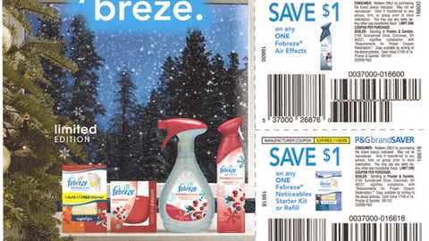 Febreze Holiday FSI