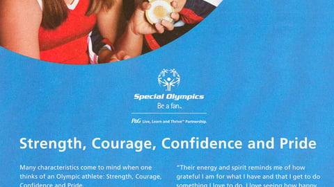 P&G brandSaver Special Olympics FSI