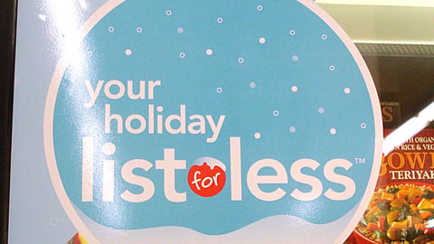 Supervalu 'Holiday List' Cooler Cling