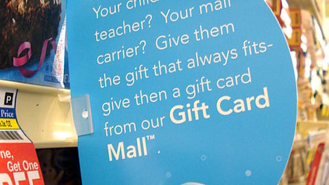 Supervalu Gift Card Mall 'Quick Tip' Shelf Talker