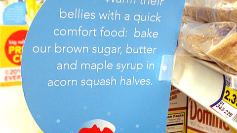 Supervalu 'Quick Tip' Shelf Talker