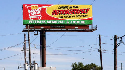 Joe V's Smart Shop Billboard