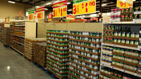 Joe V's Smart Shop Canned Goods Merchandising