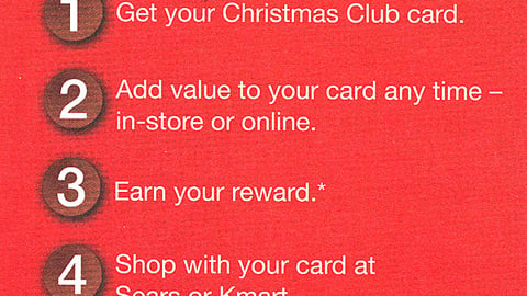 Kmart 'Christmas Club' Take-One