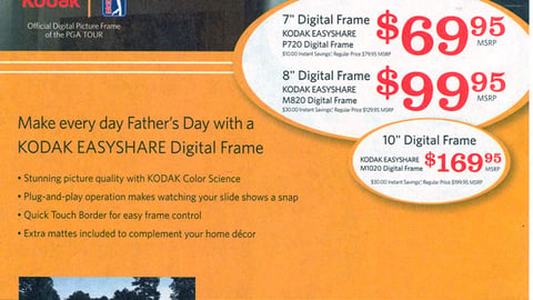Kodak Father's Day FSI