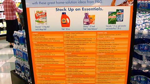 Kroger P&G Stanchion Sign