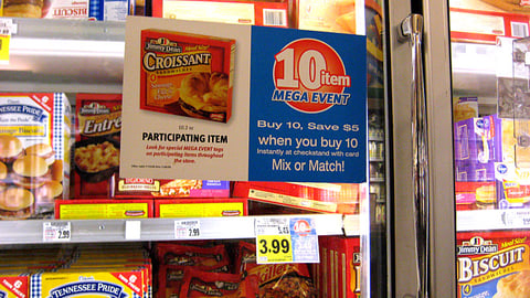 Kroger '10 Item Mega Event' Cooler Cling