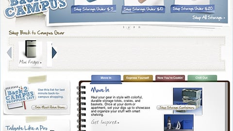Lowe's 'Back 2 Campus' Microsite