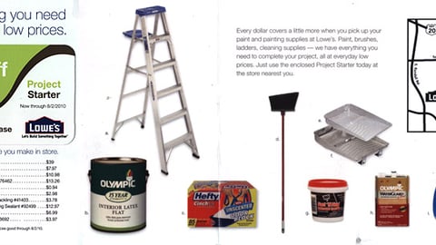 Lowe's 'Project Starter' Direct Mailer