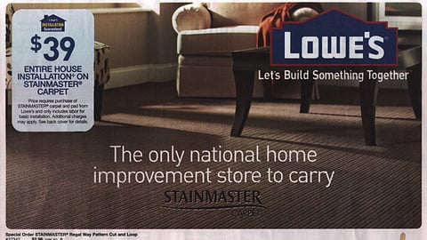 Lowe's Stainmaster Feature