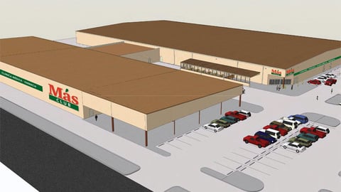 Más Club Exterior Rendering