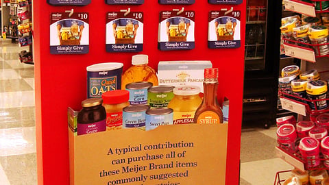 Meijer 'Simply Give' Floorstand