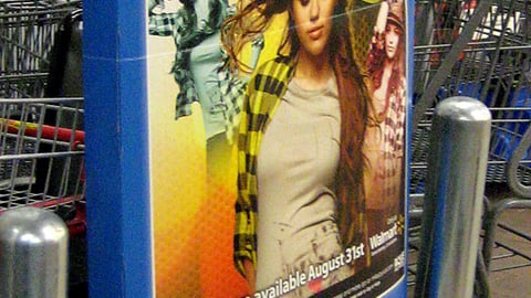 Walmart Miley Cyrus Security Pedestal Ad