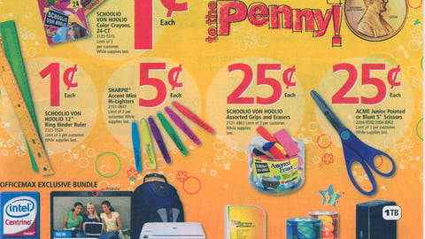 OfficeMax 'Power to the Penny' Cover