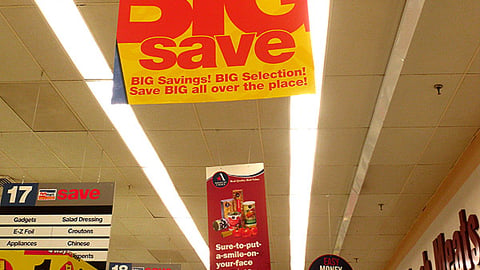 Pathmark 'The Big Save' Ceiling Sign
