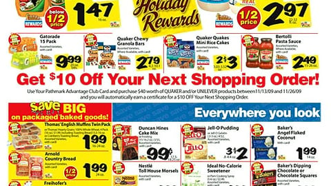 Pathmark 'Holiday Rewards' Feature