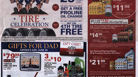 Pep Boys June 2010 Circular Cover