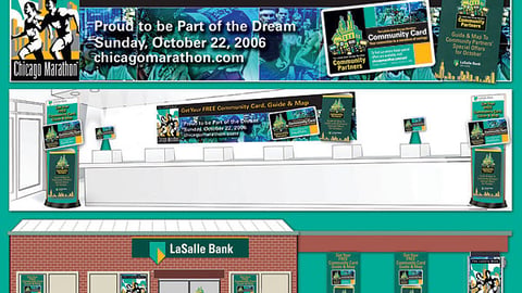 LaSalle Bank Community Card P-O-P