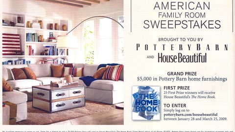 Pottery Barn 'Great American' Sweeps Feature