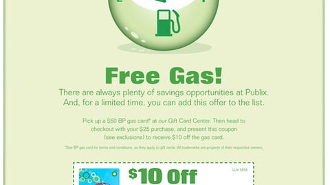 Publix BP 'Free Gas' Feature