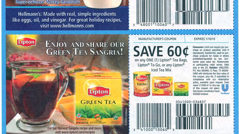Unilever 'Holiday Recipe' FSI