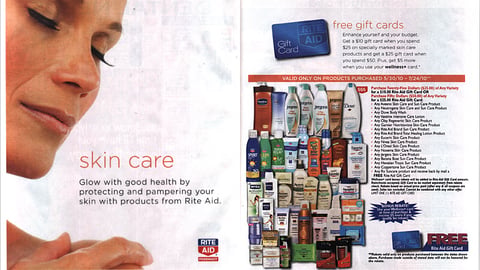 Rite Aid 'Skin Care' Incentive Feature