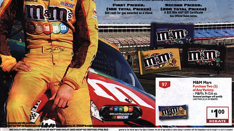 Rite Aid M&M's NASCAR Sweeps Feature