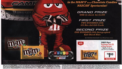 Rite Aid M&M's NASCAR Sweeps Feature