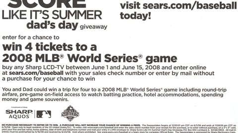 Sears 'Score Like It's Summer' Take-One