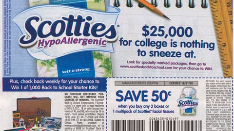 Scotties 'Back to School' FSI