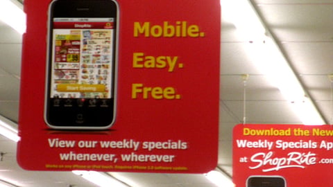 ShopRite 'Weekly Specials App' Ceiling Signs