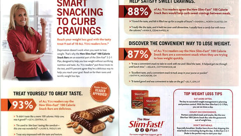 Slim-Fast 'All You' Spread