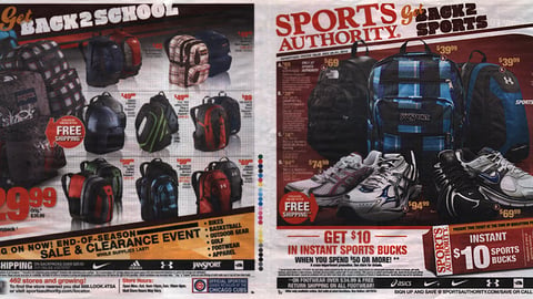 Sports Authority 'Back 2 Sports'/'Back 2 School' Features
