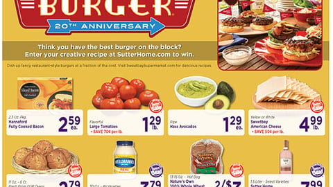 Sweetbay Sutter Home 'Build a Better Burger' Feature