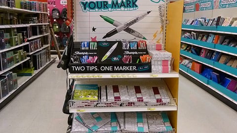 Target Back-to-School Endcap