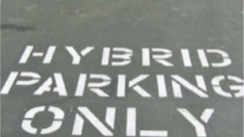 Tesco Fresh & Easy 'Hybrid Parking Only' Spot