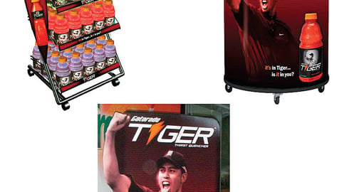 Gatorade Tiger Woods Displays